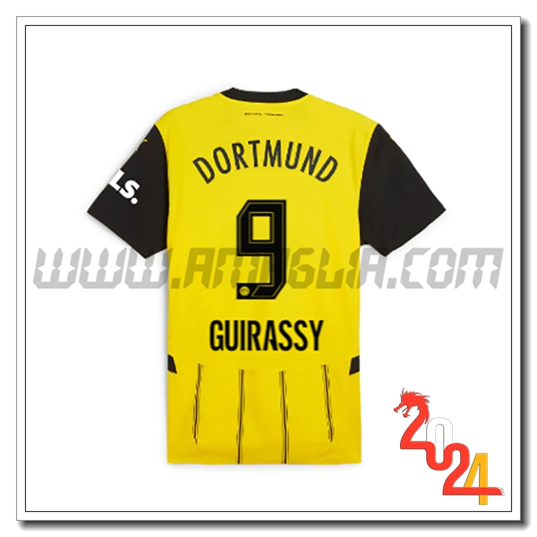 Prima Maglia Calcio Dortmund BVB GUIRASSY #9 2024 2025