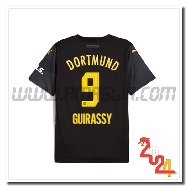 Seconda Maglia Calcio Dortmund BVB GUIRASSY #9 2024 2025