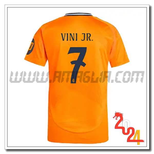 Seconda Maglia Calcio Real Madrid VINI JR. #7 2024 2025