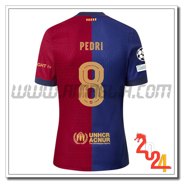Prima Maglia Calcio FC Barcellona PEDRI #8 2024 2025