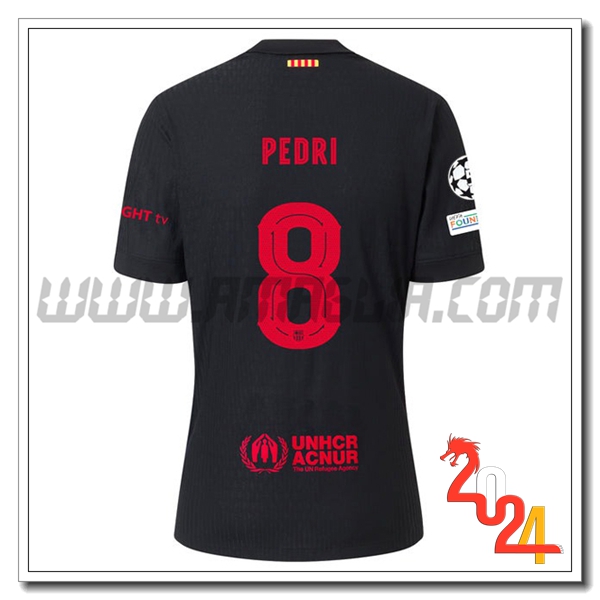 Seconda Maglia Calcio FC Barcellona PEDRI #8 2024 2025