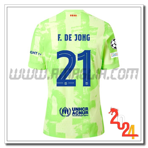 Terzo Maglia Calcio FC Barcellona F.DE JONE #21 2024 2025