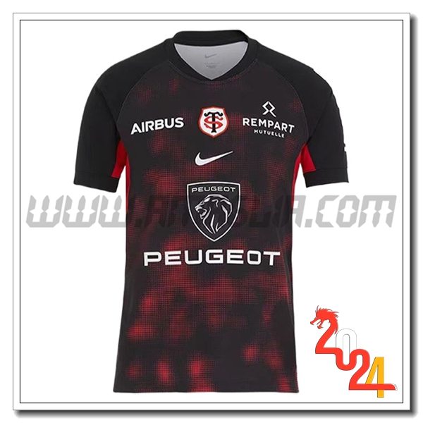 Maglietta F1 Stade Toulousain Team Nero/Rosso 2024
