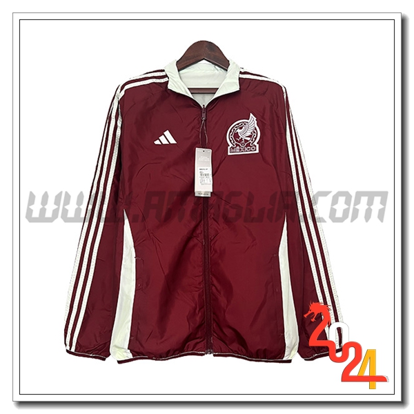 Giacca A Vento Messico Rosso/Bianco 2024 2025