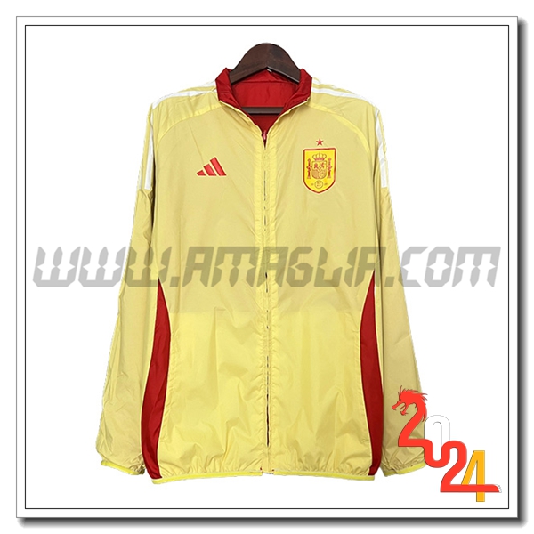 Giacca A Vento Spagna Giallo/Rosso 2024 2025