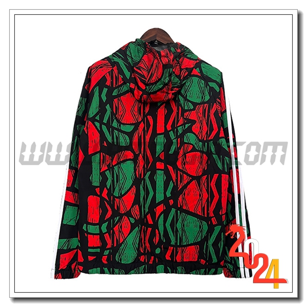 Giacca A Vento Arsenal Nero/Rosso/Verde 2024 2025