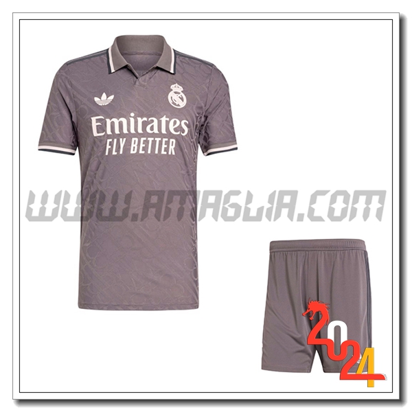 Kit Maglia Real Madrid Terzo + Pantaloncini 2024 2025