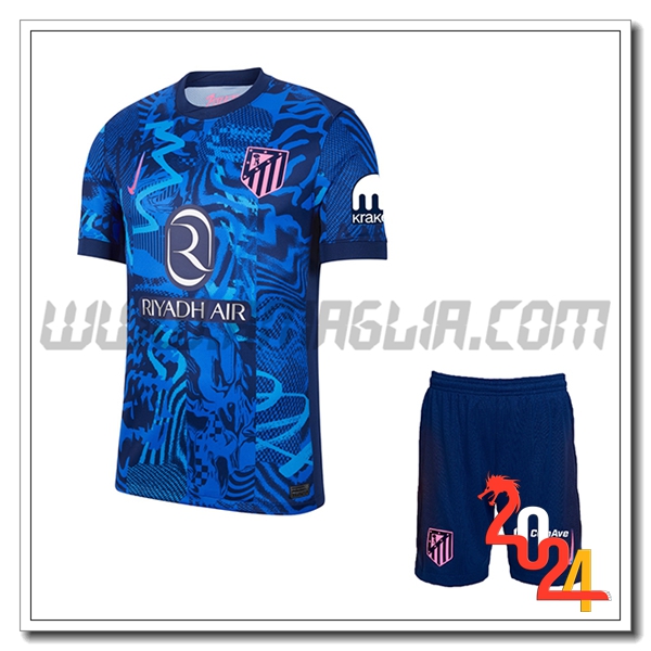 Kit Maglia Atletico Madrid Terzo + Pantaloncini 2024 2025