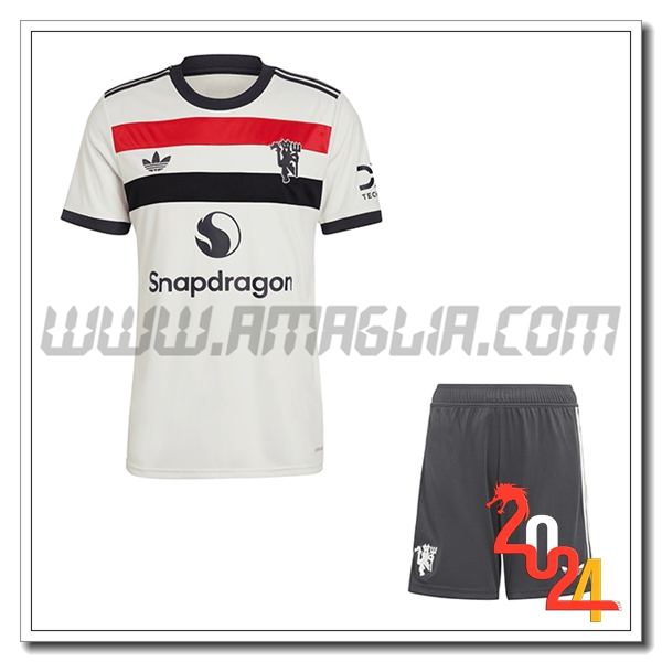 Kit Maglia Manchester United Terzo + Pantaloncini 2024 2025