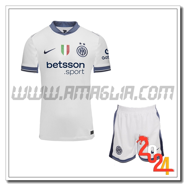 Kit Maglia Inter Milan Seconda + Pantaloncini 2024 2025