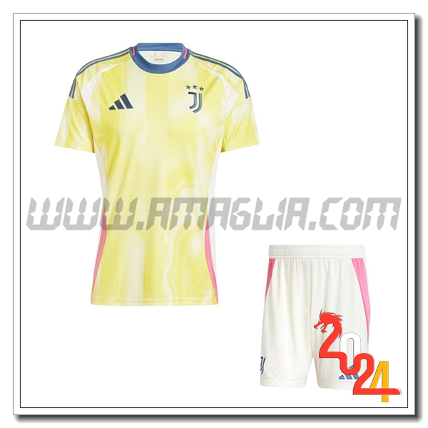 Kit Maglia Juventus Seconda + Pantaloncini 2024 2025