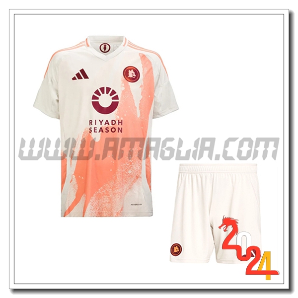 Kit Maglia AS Roma Seconda + Pantaloncini 2024 2025