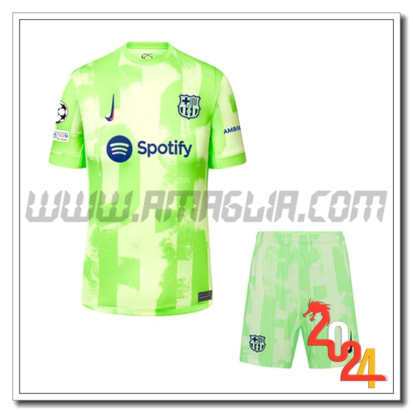 Kit Maglia FC Barcellona Terzo + Pantaloncini 2024 2025