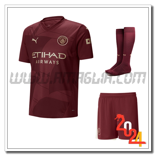 Kit Maglia Manchester City Terzo (Pantaloncini + Calzini) 2024 2025
