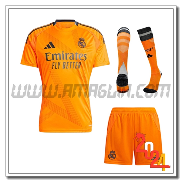 Kit Maglia Real Madrid Seconda (Pantaloncini + Calzini) 2024 2025