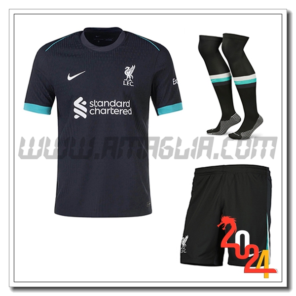Kit Maglia FC Liverpool Seconda (Pantaloncini + Calzini) 2024 2025