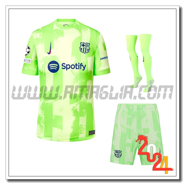 Kit Maglia FC Barcellona Terzo (Pantaloncini + Calzini) 2024 2025