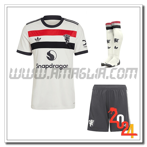 Kit Maglia Manchester United Terzo (Pantaloncini + Calzini) 2024 2025