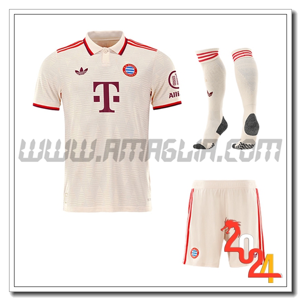 Kit Maglia Bayern Monaco Champions League (Pantaloncini + Calzini) 2024 2025