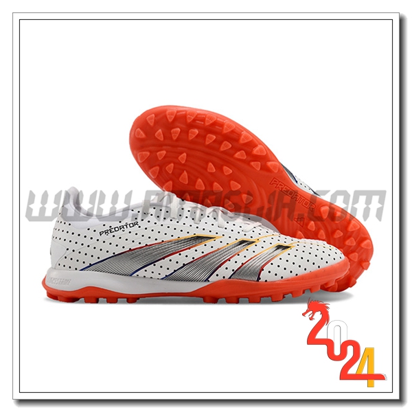 Adidas Scarpe Da Calcio PREDATOR 24 ELITE TF BOOTS Bianco/Grigio/Arancia