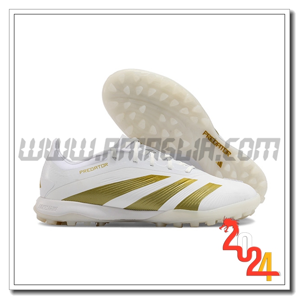 Adidas Scarpe Da Calcio PREDATOR 24 ELITE TF BOOTS Bianco/Giallo