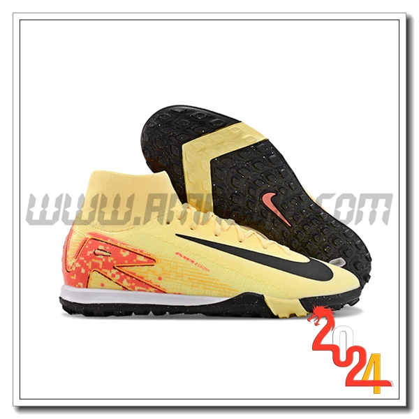 Nike Scarpe Da Calcio Air Zoom Mercurial Superfly X Elite TF Giallo/Nero