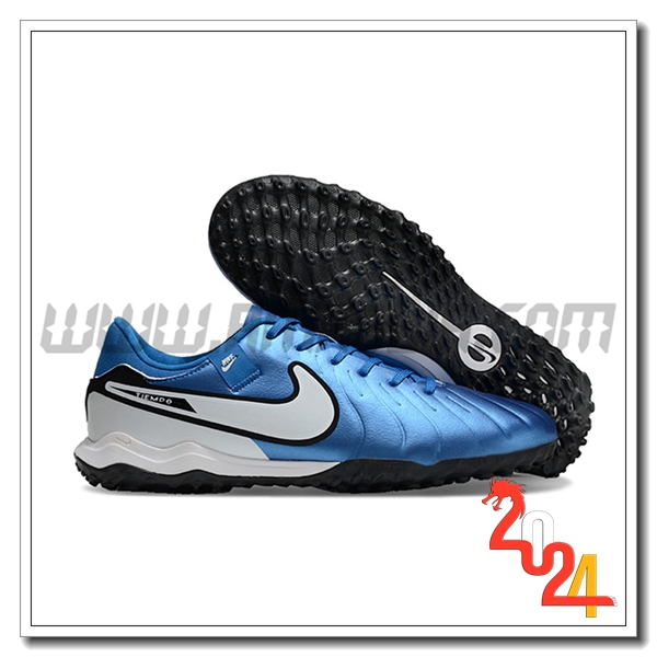 Nike Scarpe Da Calcio Tiempo Legend X Academy TF Bianco/Blu/Nero