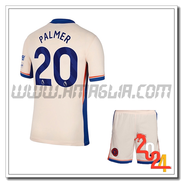 Kit Maglia FC Chelsea Bambino PALMER #20 Seconda 2024 2025