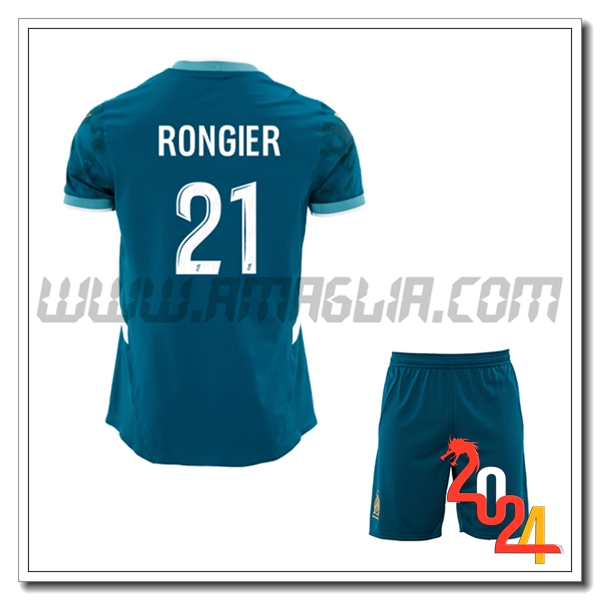 Kit Maglia Marsiglia OM Bambino RONGIER #21 Seconda 2024 2025