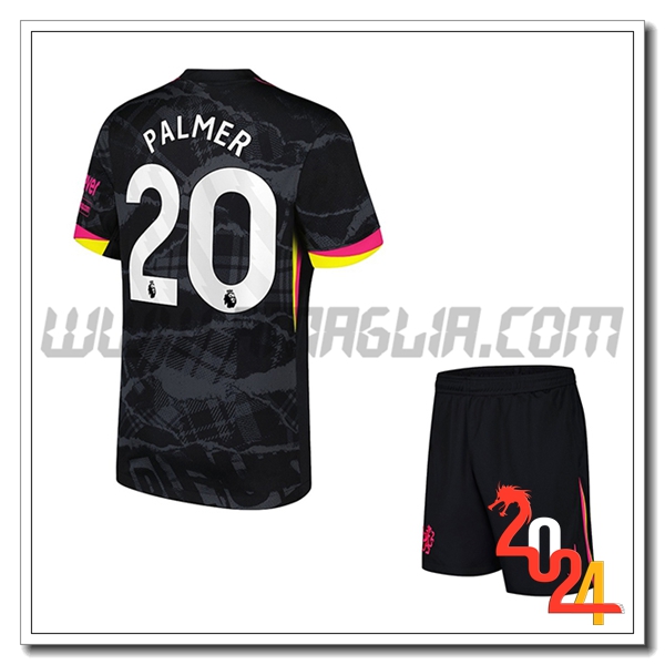 Kit Maglia FC Chelsea Bambino PALMER #20 Terzo 2024 2025