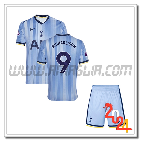 Kit Maglia Tottenham Hotspur Bambino RICHARLISON #9 Seconda 2024 2025