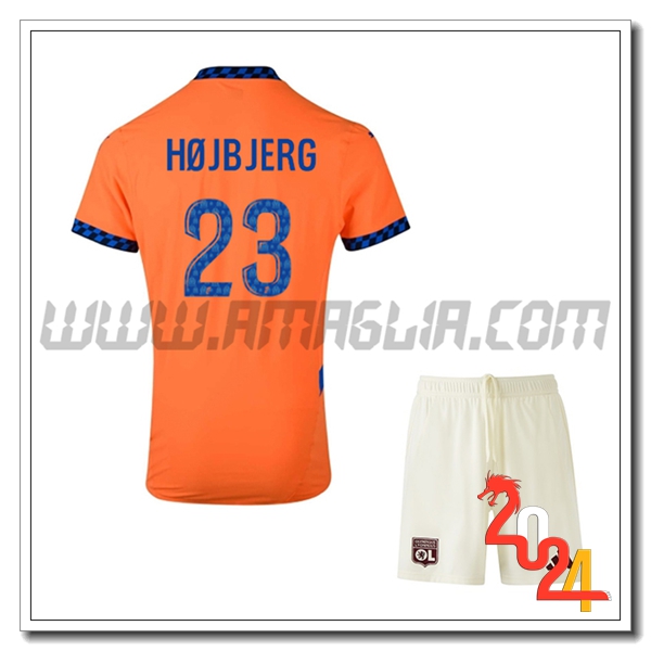 Kit Maglia Marsiglia OM Bambino HØJBJERG #23 Terzo 2024 2025