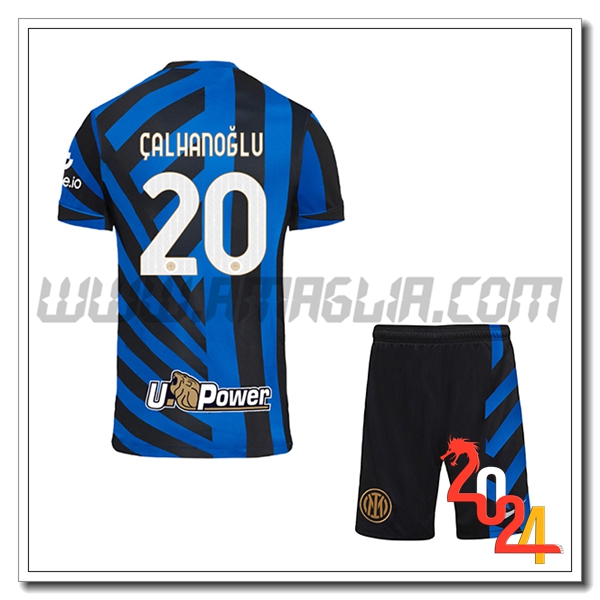 Kit Maglia Inter Milan Bambino CALHANOGLU #20 Prima 2024 2025