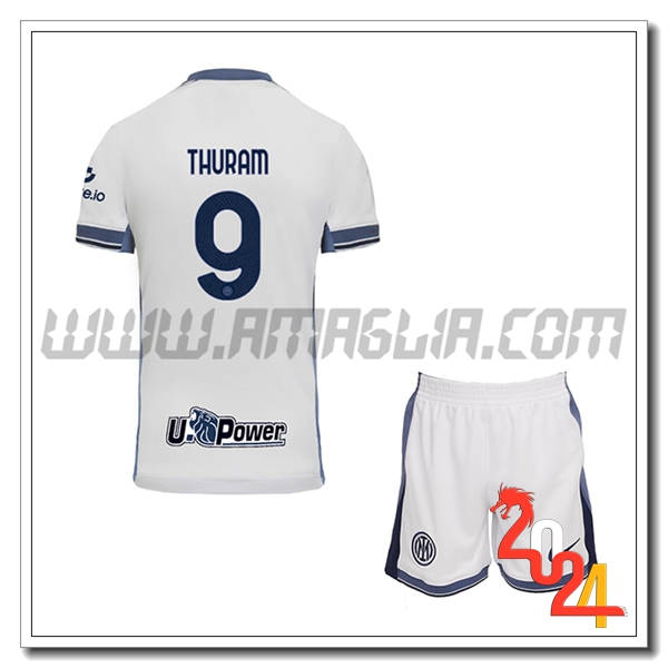 Kit Maglia Inter Milan Bambino THURAM #9 Seconda 2024 2025