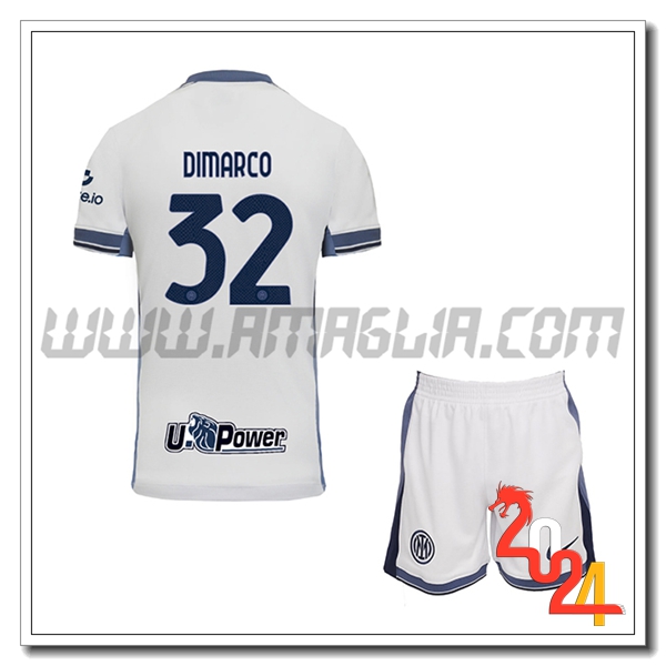Kit Maglia Inter Milan Bambino DIMARCO #32 Seconda 2024 2025