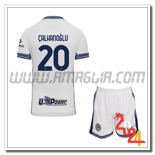 Kit Maglia Inter Milan Bambino CALHANOGLU #20 Seconda 2024 2025