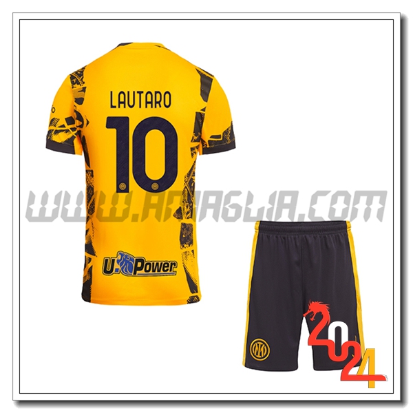 Kit Maglia Inter Milan Bambino LAUTARO #10 Terzo 2024 2025