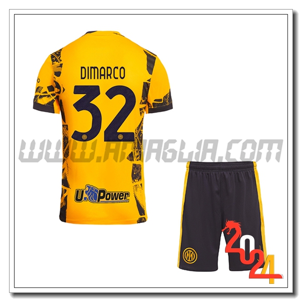 Kit Maglia Inter Milan Bambino DIMARCO #32 Terzo 2024 2025