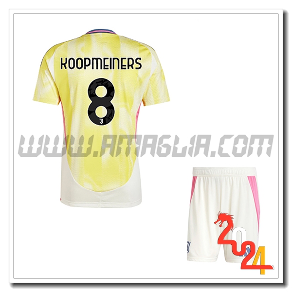 Kit Maglia Juventus Bambino KOOPMEINERS #8 Seconda 2024 2025