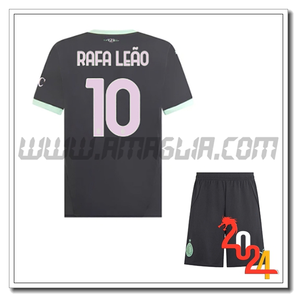 Kit Maglia AC Milan Bambino RAFAEL LEÃO #10 Terzo 2024 2025