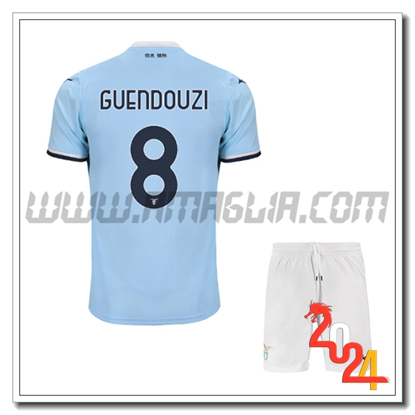 Kit Maglia SS Lazio Bambino GUENDOUZI #8 Prima 2024 2025