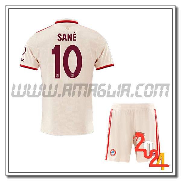 Kit Maglia Bayern Monaco Bambino SANÉ #10 Champions League 2024 2025