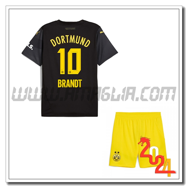 Kit Maglia Dortmund BVB Bambino BRANDT #10 Seconda 2024 2025