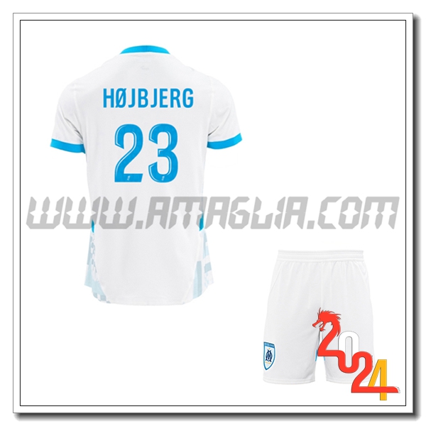 Kit Maglia Marsiglia OM Bambino HØJBJERG #23 Prima 2024 2025