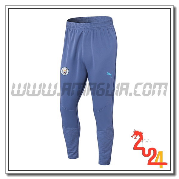 Pantaloni Da Allenamento Manchester City Grigio/Blu 2024 2025