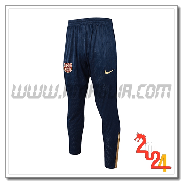Pantaloni Da Allenamento FC Barcellona Blu Scuro 2024 2025 -03