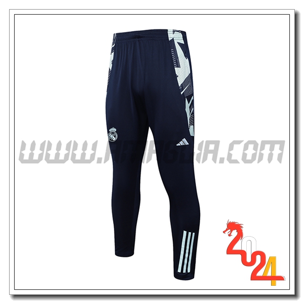 Pantaloni Da Allenamento Real Madrid Blu/Verde 2024 2025