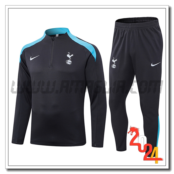 Tuta Allenamento Tottenham Hotspur Grigio Scuro 2024 2025