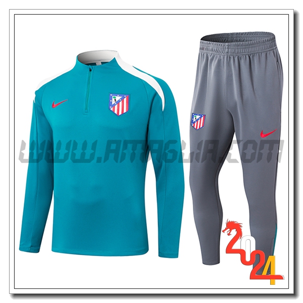 Tuta Allenamento Atletico Madrid Blu/Bianco 2024 2025