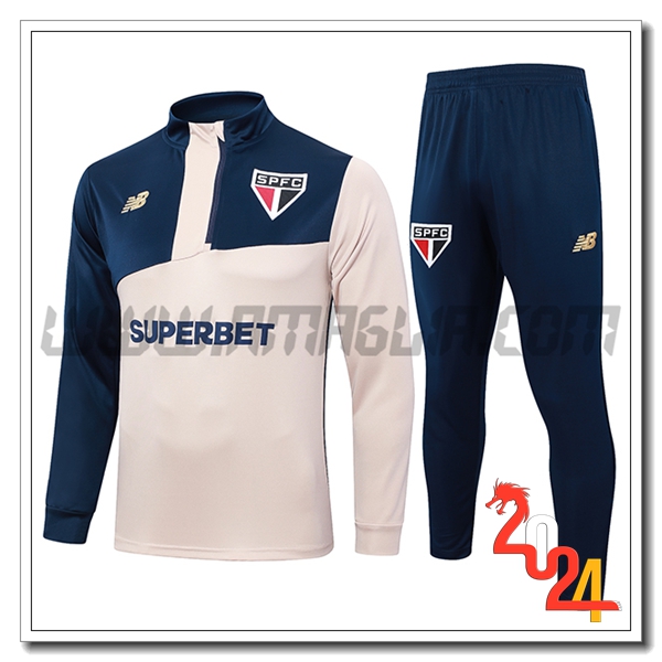 Tuta Allenamento Sao Paulo FC Giallo/Blu 2024 2025